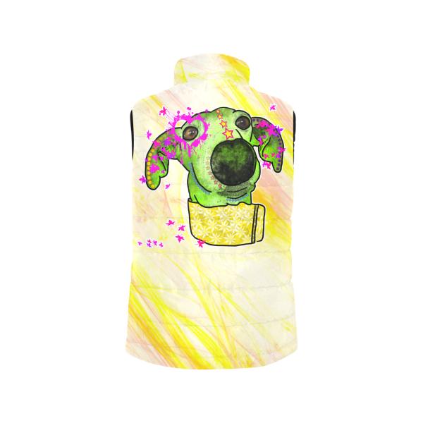 Weste mit Hundemotiv Sienna - 100 % Polyester, Wattiertes Futter, Ärmellos, bunt, Hundemotiv, Windhund, Podenco, Mischling, Mix